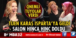 SDÜDE  TİJEN KARAŞ ISPARTA'DA ÖĞRENCİLER İLE BULUŞTU