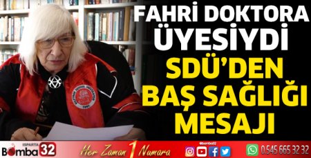SDÜ'den baş sağlığı mesajı