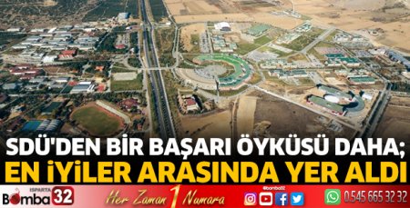 SDÜ'den bir başarı öyküsü daha