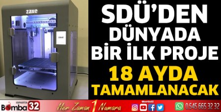 SDÜ'den dünyada bir ilk proje