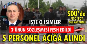 SDÜ'den FETÖ/PDY'ye BÜYÜK DARBE!