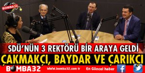 SDÜ'NÜN 3 REKTÖRÜ BİR ARAYA GELDİ