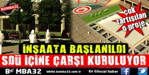 SDÜ'NÜN İÇERİSİNE ÇARŞI KURULUYOR