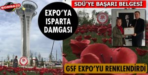 SDÜ nün Seramik Şakayıklarına EXPO'dan Teşekkür Belgesi