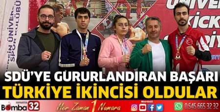 SDÜ'ye gururlandıran başarı