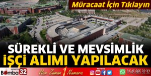 SDÜ'ye sürekli ve mevsimlik işçi alımı yapılacak