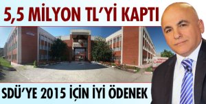 SDÜ'YE ÜÇ YIL İÇİN 5.5 MİLYONLUK YATIRIM ÖDENEĞİ