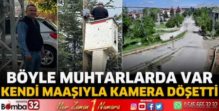 Seçim öncesi söz verdi kendi maaşından kamera döşetti