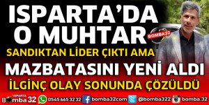 SEÇİMİ KAZANAN MUHTAR MAZBATASINI YENİ ALDI