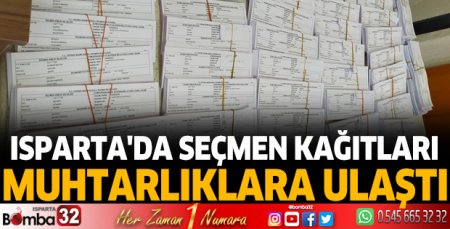 Seçmen kağıtları muhtarlara ulaştı