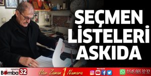 Seçmen Listeleri Askıda