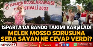 Seda Sayan'ı Isparta'da bando takımı karşıladı