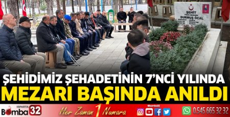 Şehidimiz anıldı