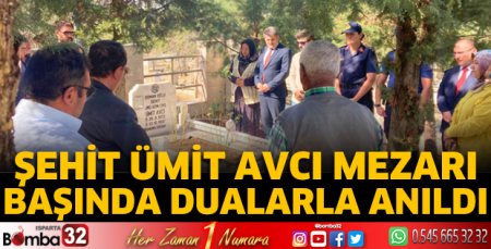 Şehidimiz mezarı başında anıldı 