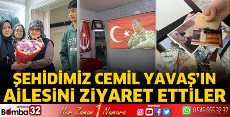 Şehidimizin ailesini ziyaret ettiler