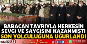 Şehidimizin Babası Son Yolculuğuna Uğurlandı