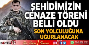 Şehidimizin cenaze töreni belli oldu