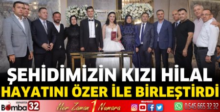 Şehidimizin kızı Hilal hayatını Özer ile birleştirdi 