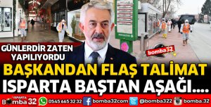ŞEHİR BAŞTAN AŞAĞIYA DEZENFEKTE EDİLİYOR