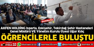 ŞEHİR HASTANELERİ GENEL MÜDÜRÜ ÖĞRENCİLERLE BULUŞTU