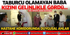 Şehir Hastanesi koridorunda duygusal anlar... 