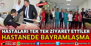 ŞEHİR HASTANESİNDE BAYRAMLAŞMA