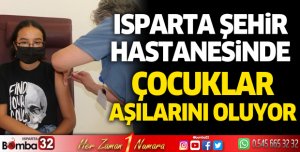 Şehir Hastanesinde çocuklar aşılarını oluyor