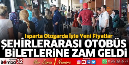 Şehirlerarası otobüs biletlerine zam geldi