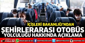 Şehirlerarası Otobüs yolcuğu serbest
