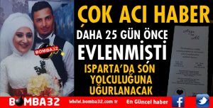 ŞEHİT ALİ HEKİM DAHA 25 GÜN ÖNCE EVLENMİŞTİ