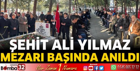 Şehit Ali Yılmaz mezarı başında anıldı
