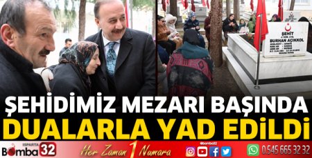 Şehit Burhan Açıkkol mezarı başında anıldı