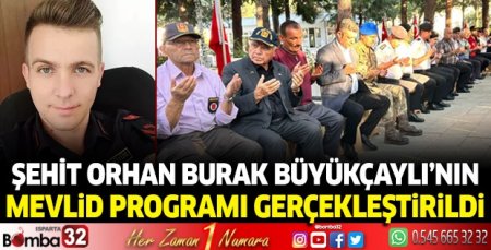 Şehit Büyükçaylı için mevlid programı