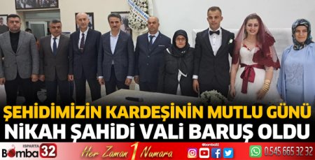 Şehit kardeşinin mutlu günü
