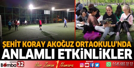 Şehit Koray Akoğuz Ortaokulu’nda anlamlı etkinlikler