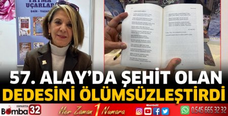 Şehit olan dedesini ölümsüzleştirdi