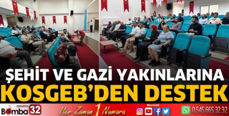 Şehit ve gazi yakınlarına KOSGEB'den destek