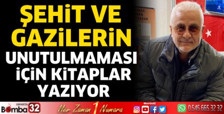 Şehit ve gazilerin unutulmaması için kitaplar yazıyor 