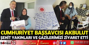 Şehit Yakınları ve Gazilerimizi ziyaret etti