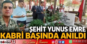 Şehit Yunus Emre kabri başında anıldı
