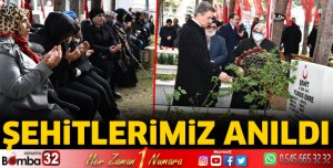 Şehitlerimiz anıldı