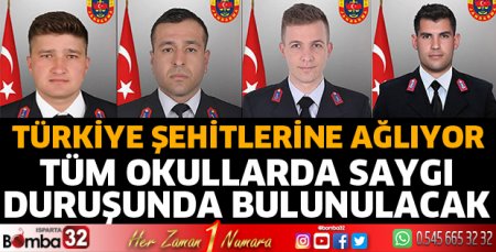 Şehitlerimiz için tüm okullarda saygı duruşunda bulunulacak
