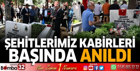Şehitlerimiz kabirleri başında anıldı