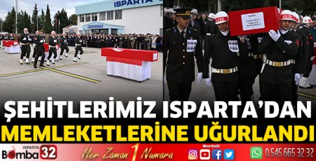 Şehitlerimiz memleketlerine uğurlandı