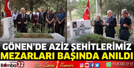 Şehitlerimiz mezarları başında anıldı