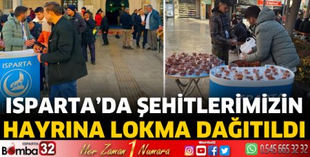 Şehitlerimizin hayrına lokma dağıtıldı