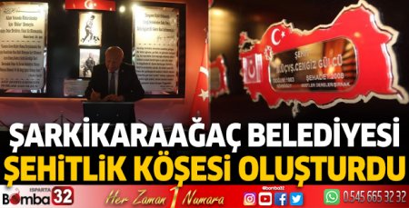 Şehitlik Köşesi oluşturuldu