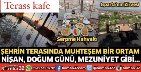Şehrin terası olan Teras Kafe, müşterilerine bekliyor