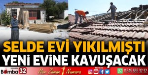 Selde evi yıkılmıştı, yeni evine kavuşacak