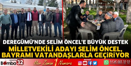 Selim Öncel, bayramı vatandaşlarla geçiriyor